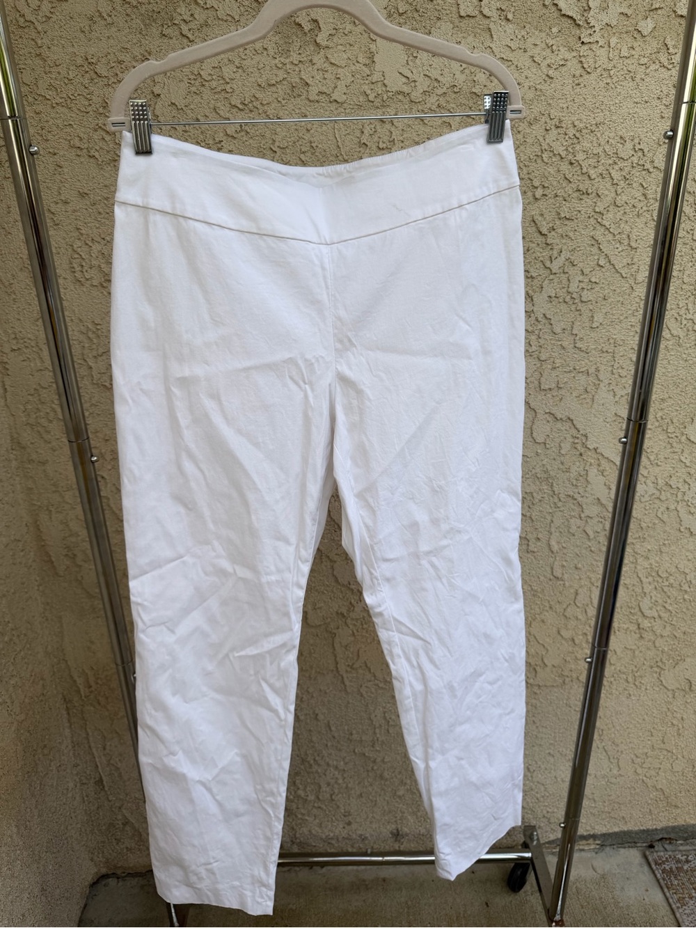 NIC+ZOE White Pull-On Ankle Pants